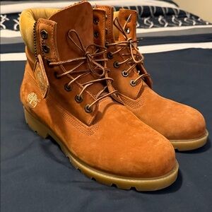 Timberland Men's Orange/Tan Lace-Up Boots